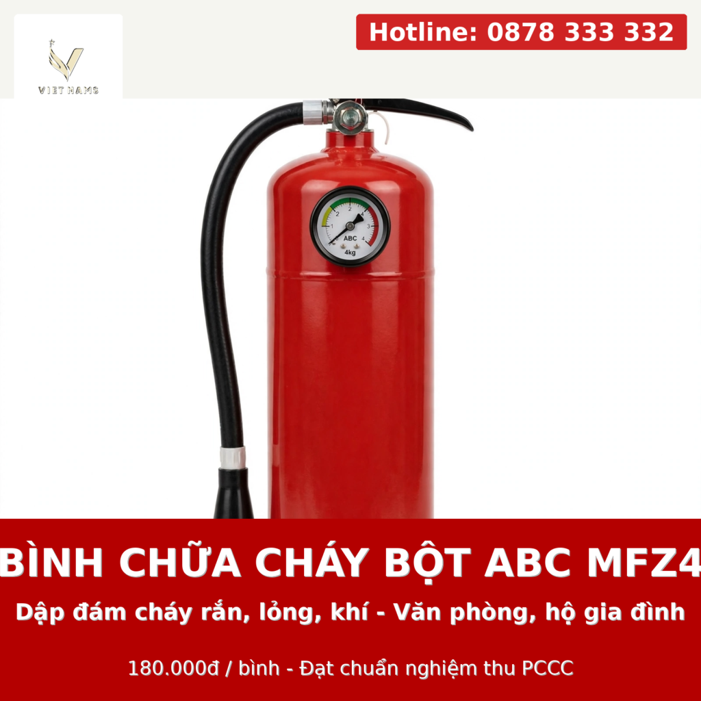 Bình chữa cháy bột ABC MFZ4 (4kg)