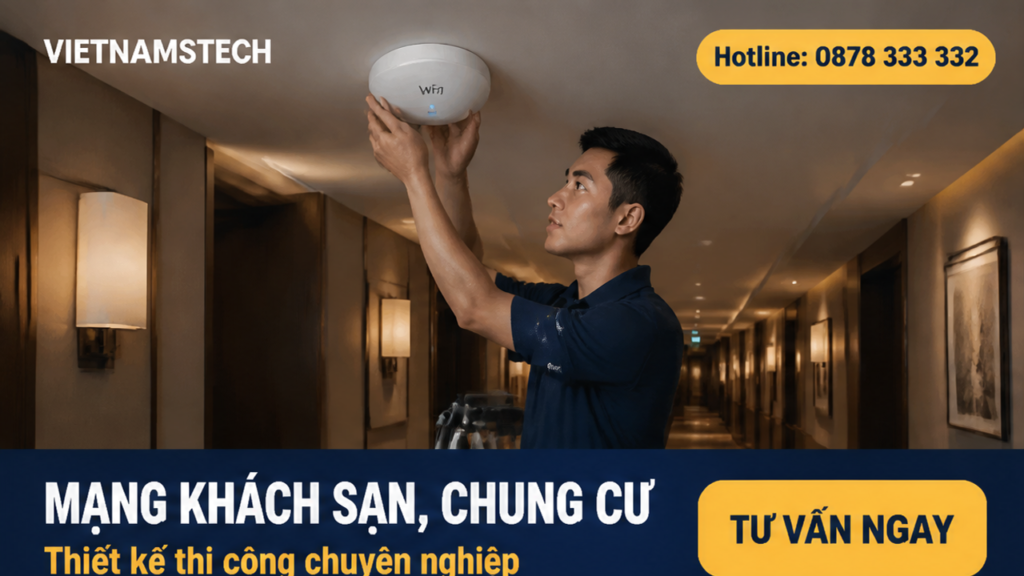 Thiết kế thi công mạng khách sạn chung cư Hà Tĩnh tư vấn ngay hotline 0878 333 332