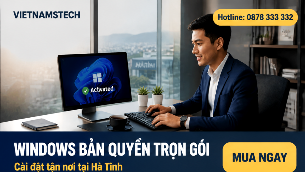 Windows bản quyền trọn gói Hà Tĩnh mua ngay hotline 0878 333 332