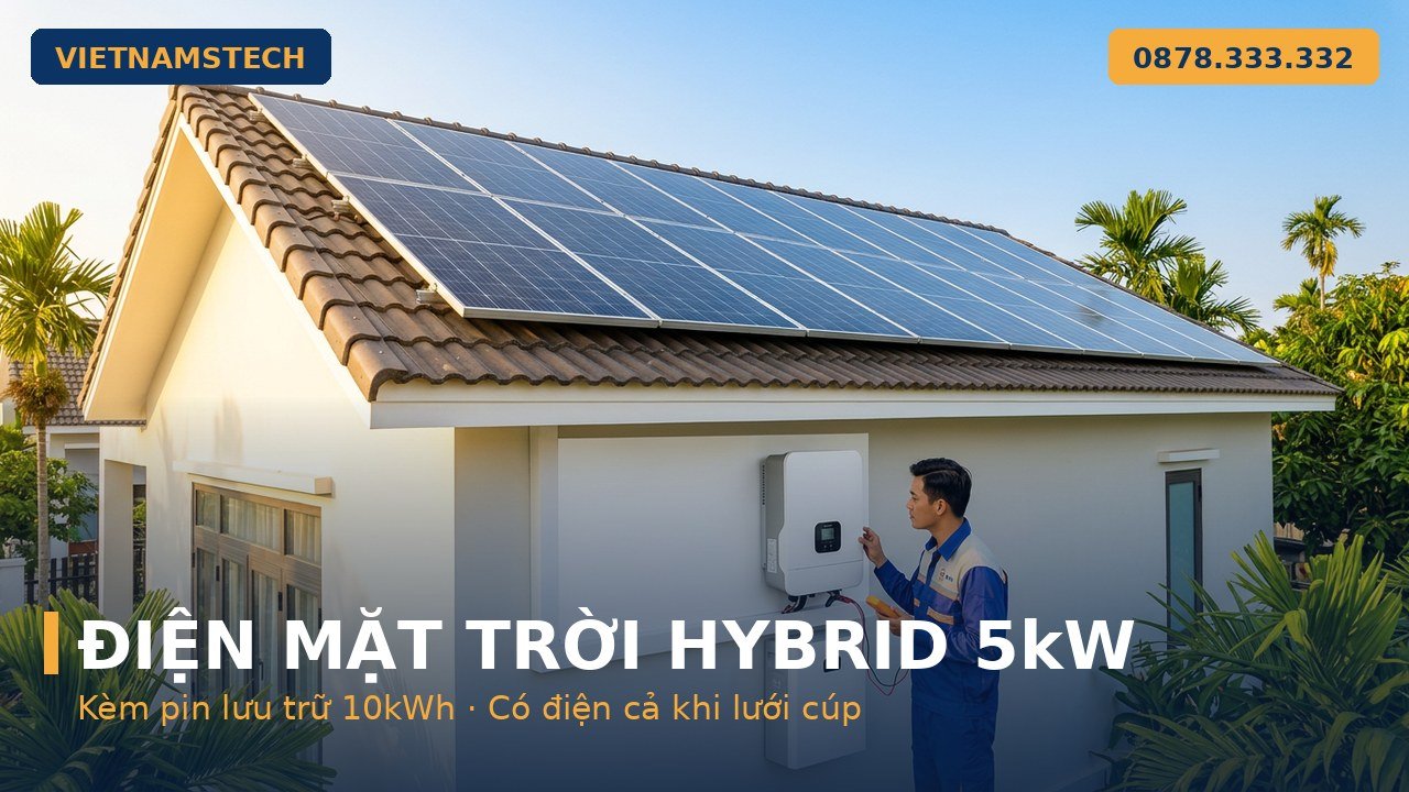 bộ điều khiển bơm nước năng lượng mặt trời và tủ điện Vietnamstech